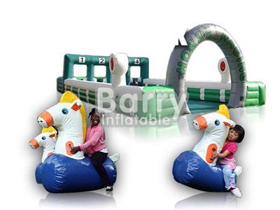 Factory Price Derby Racing / Inflatable Horse Racing / Pony Hops Race Track BY-IG-048